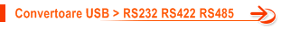 Convertoare USB pentru interfata RS232 RS422 RS485