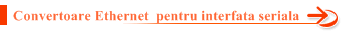 Convertoare Ethernet  pentru interfata RS232 RS422 RS485