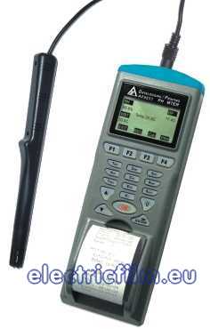 INREGISTRATOR (DATALOGGER) DE TEMPERATURA/UMIDITATE/DEW POINT/WET BULB CU SENZOR EXTERN SI PRINTER 9851