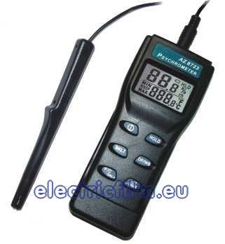 TEMPERATURA, UMIDITATE, DP/WB + BACKLIGHT 8723